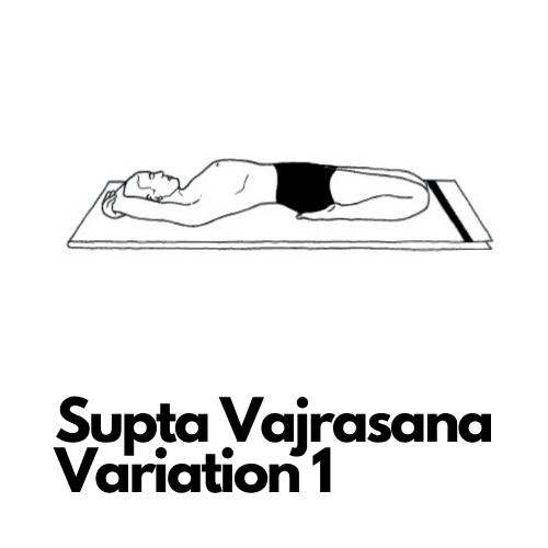 Supta Vajrasana Variation 1